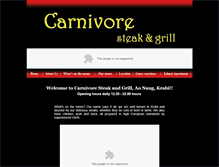 Tablet Screenshot of carnivore-thailand.com